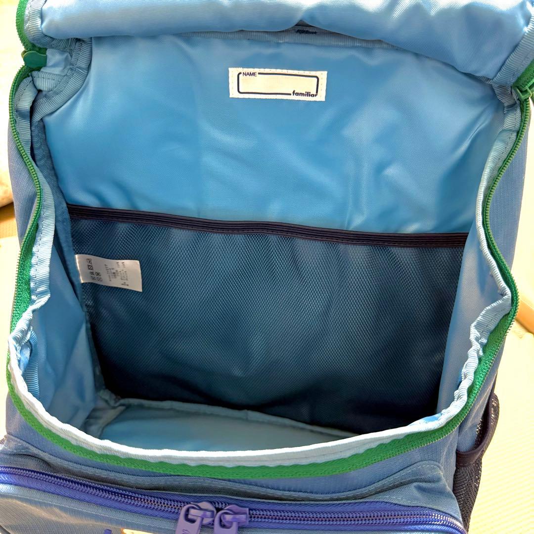 【新品】ファミリア familiar リュックサック M ブルー 車 完売品