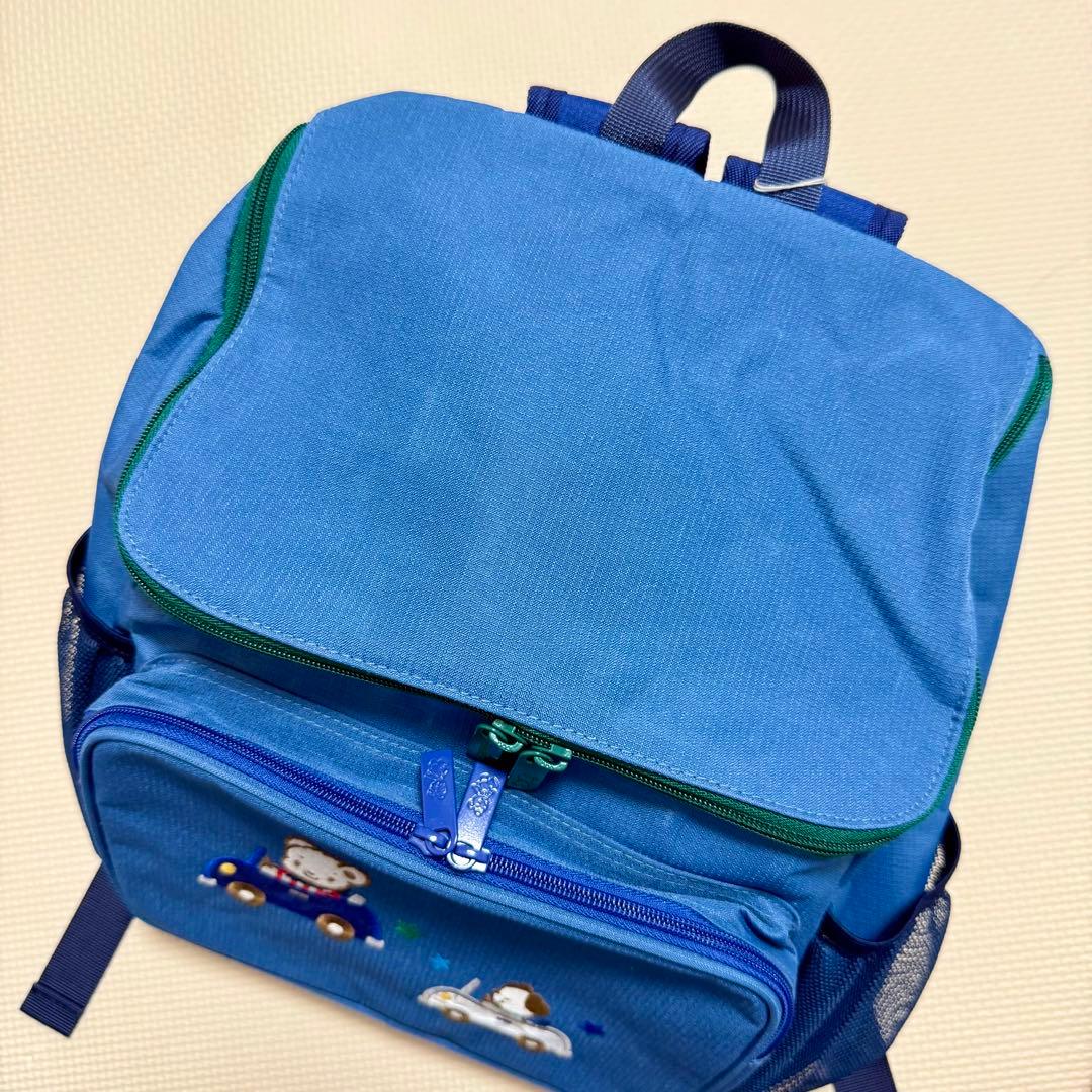 【新品】ファミリア familiar リュックサック M ブルー 車 完売品