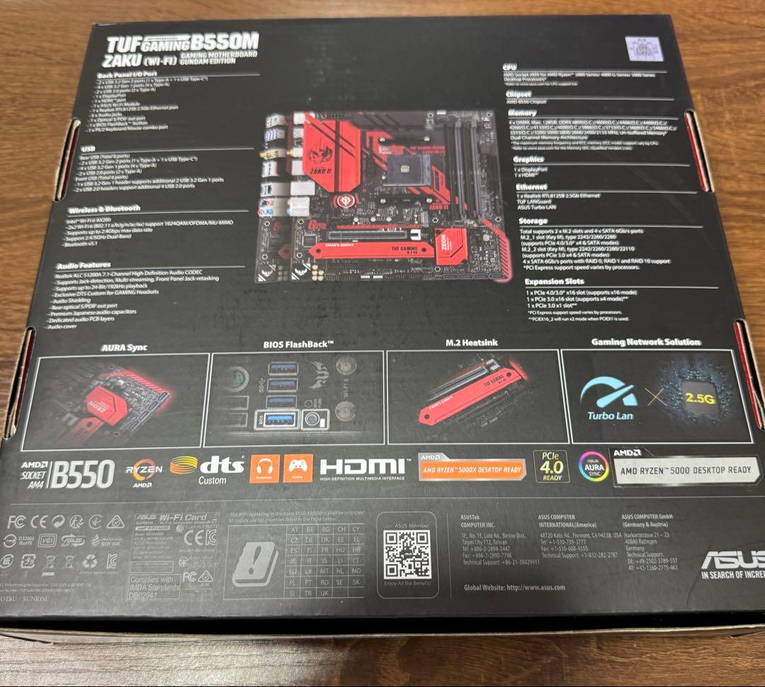 マザーボード ASUS TUF GAMING B550M ZAKU