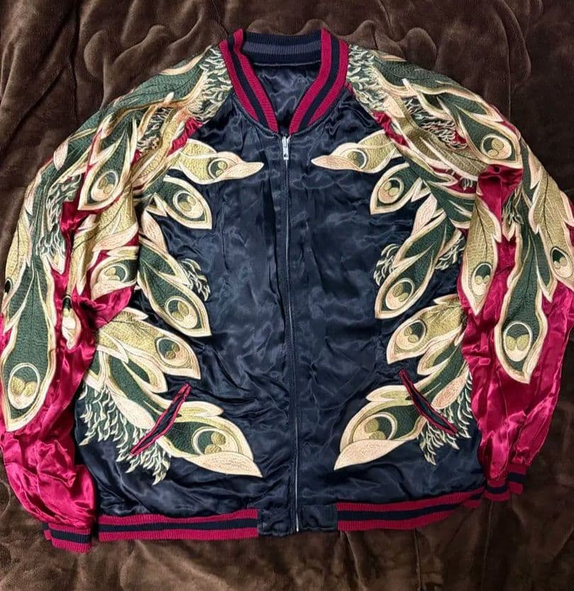 ２面用 Japanese フェニックス 日本限定 スカジャン vintage 珍