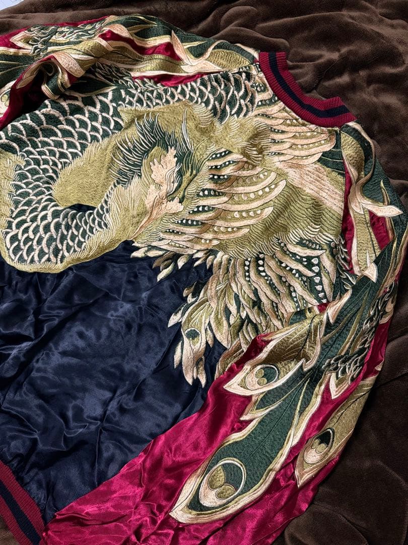 ２面用 Japanese フェニックス 日本限定 スカジャン vintage 珍