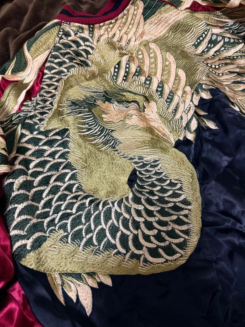 ２面用 Japanese フェニックス 日本限定 スカジャン vintage 珍