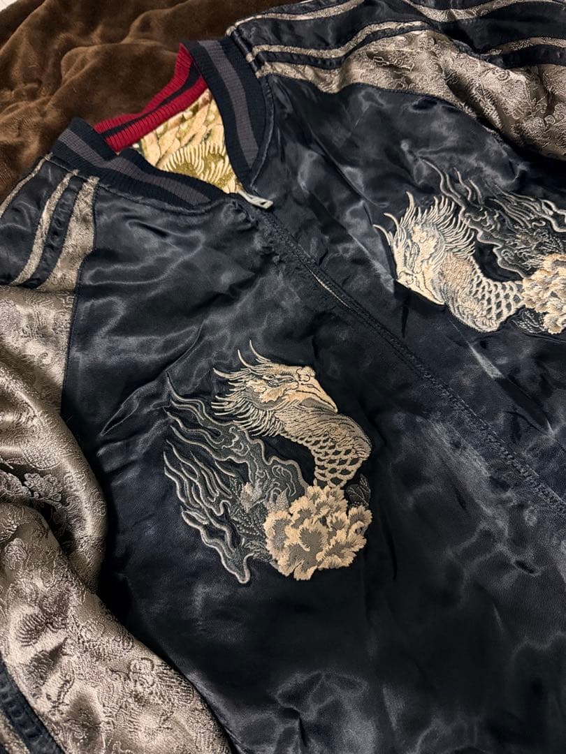 ２面用 Japanese フェニックス 日本限定 スカジャン vintage 珍