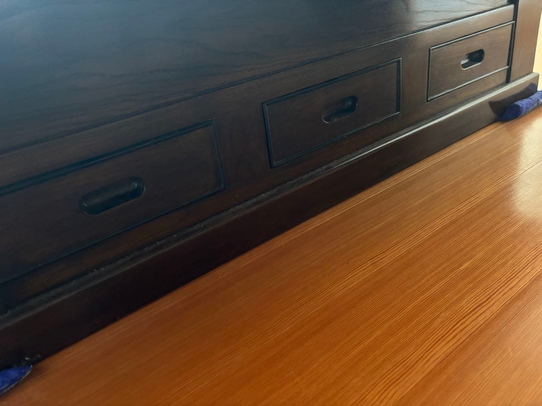 囲炉裏付き木製ちゃぶ台