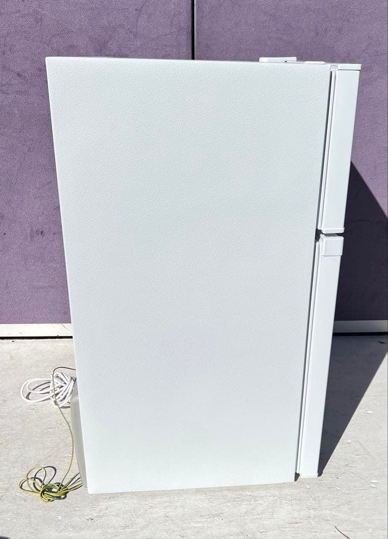 SAMKYO 2ドア冷蔵庫 ホワイト 型番：GU90 容量：95L 2021年
