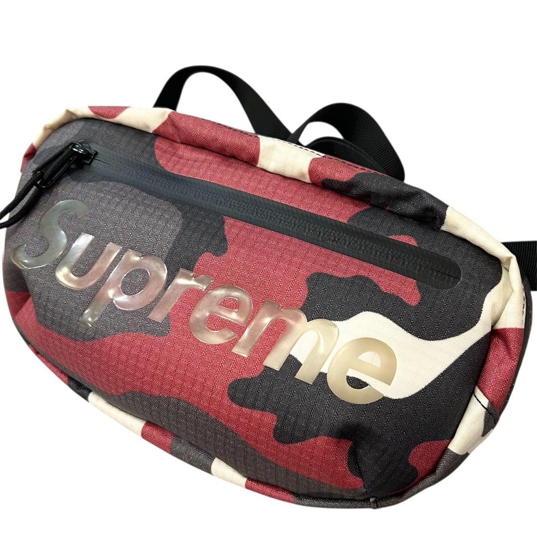 完売品　シュプリーム ウエストバッグ レッドカモ 迷彩 ボディバッグ 赤　希少