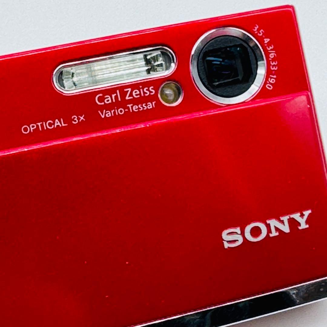 【希少・動作確認済】SONY Cyber−Shot T DSC-T50 レッド