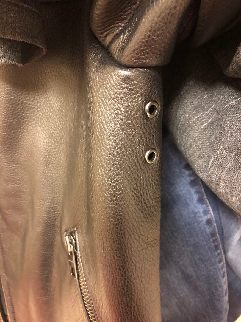 【美品】COACH　ジャケット牛革ブラックコーチ　シングXS S相当 国内正規品