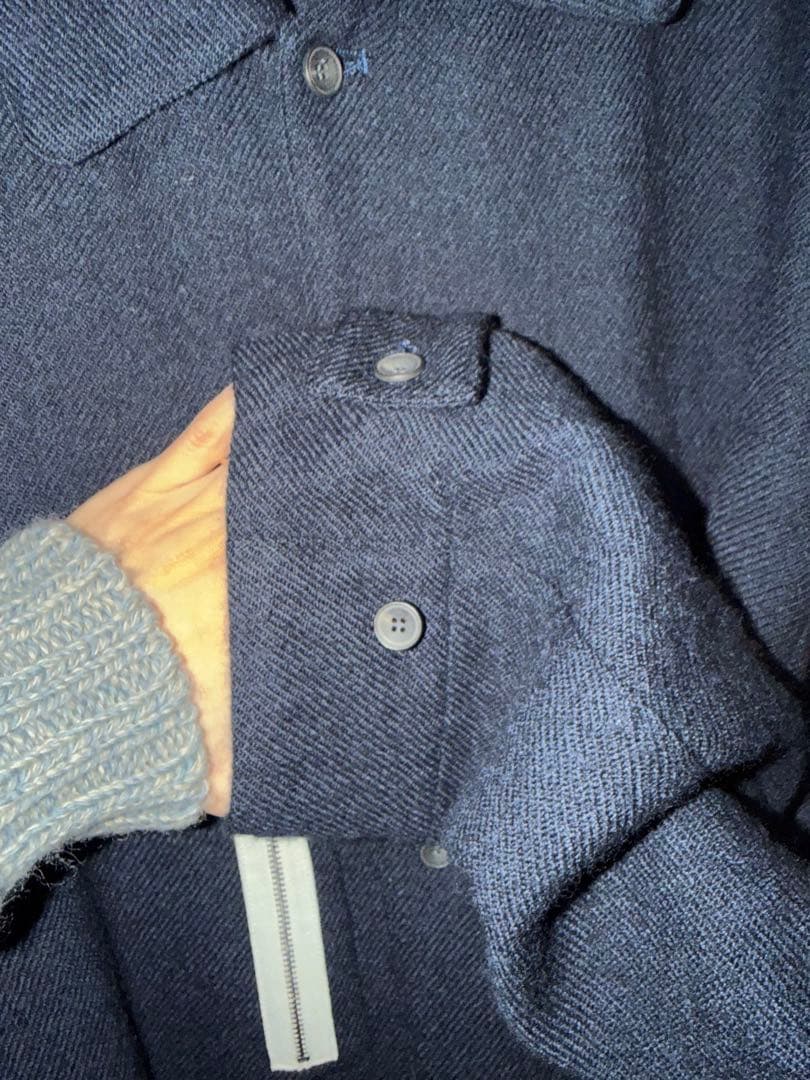 トップス my beautiful landlet WOOL TL OVER SHIRT