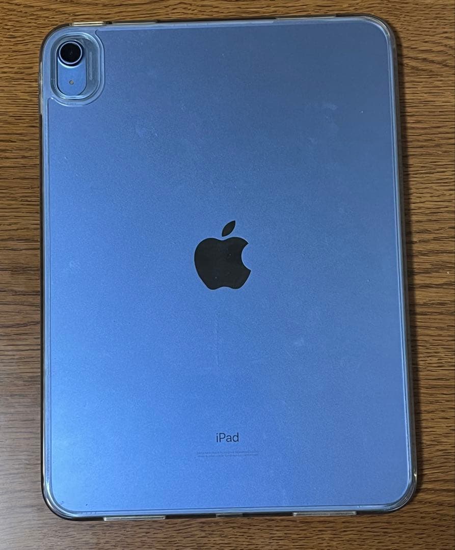 【最終値下げ美品】iPad (第10世代、ブルー)箱付き　　ケース、ペン追加可能