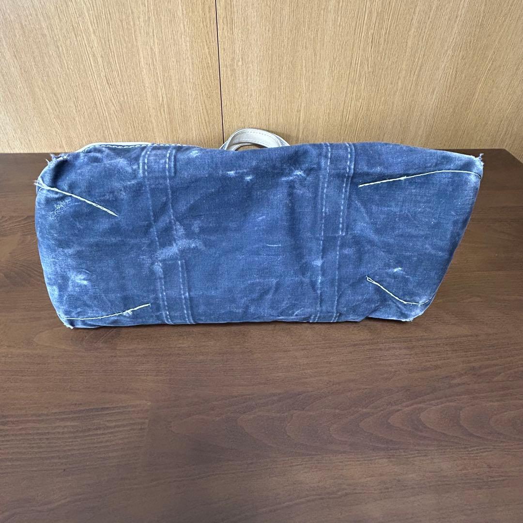 L Lビーントートバッグ　ネイビー　ラージ　80's