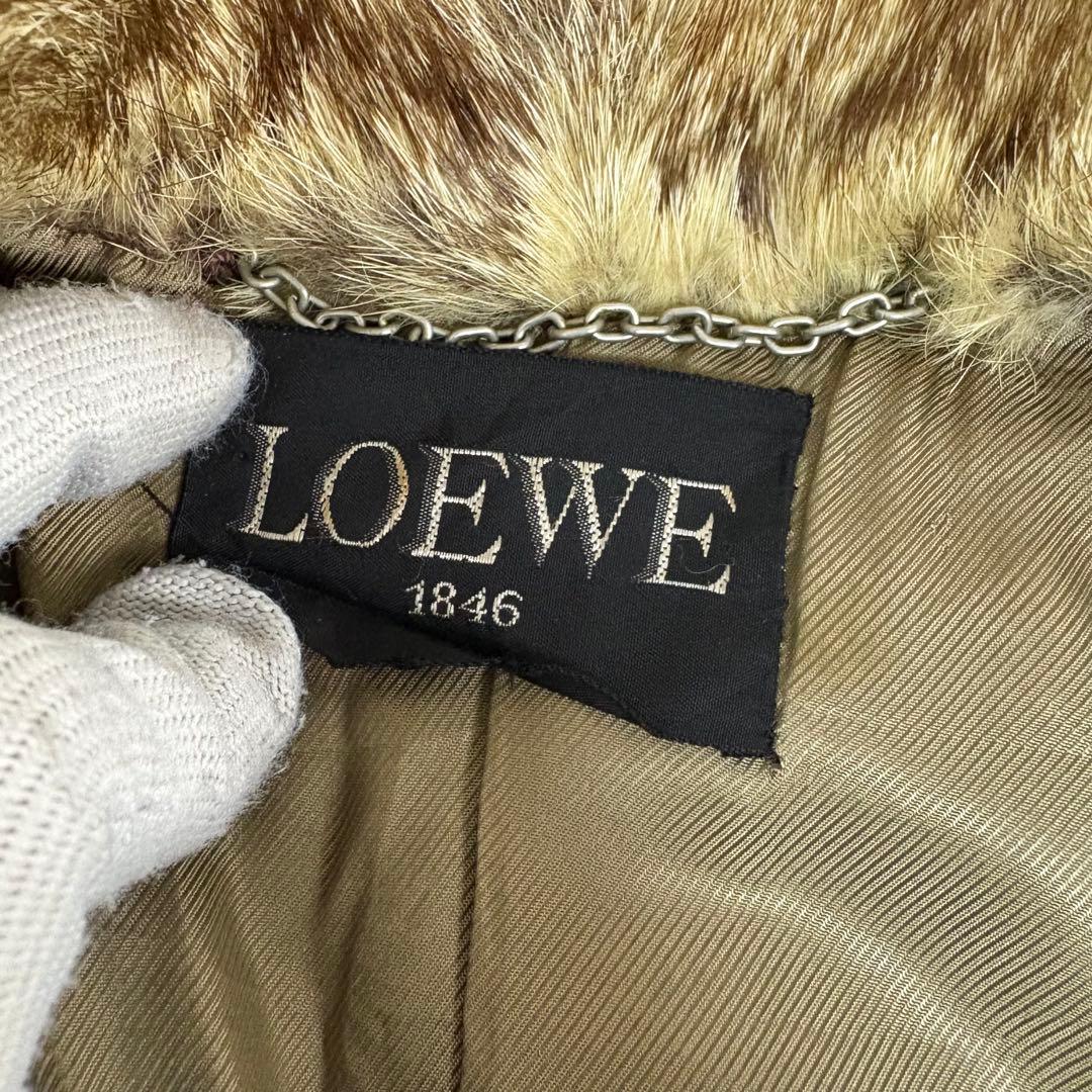 LOEWE ロエベ 毛皮 メンズコート ファーコート　ダブル vintage