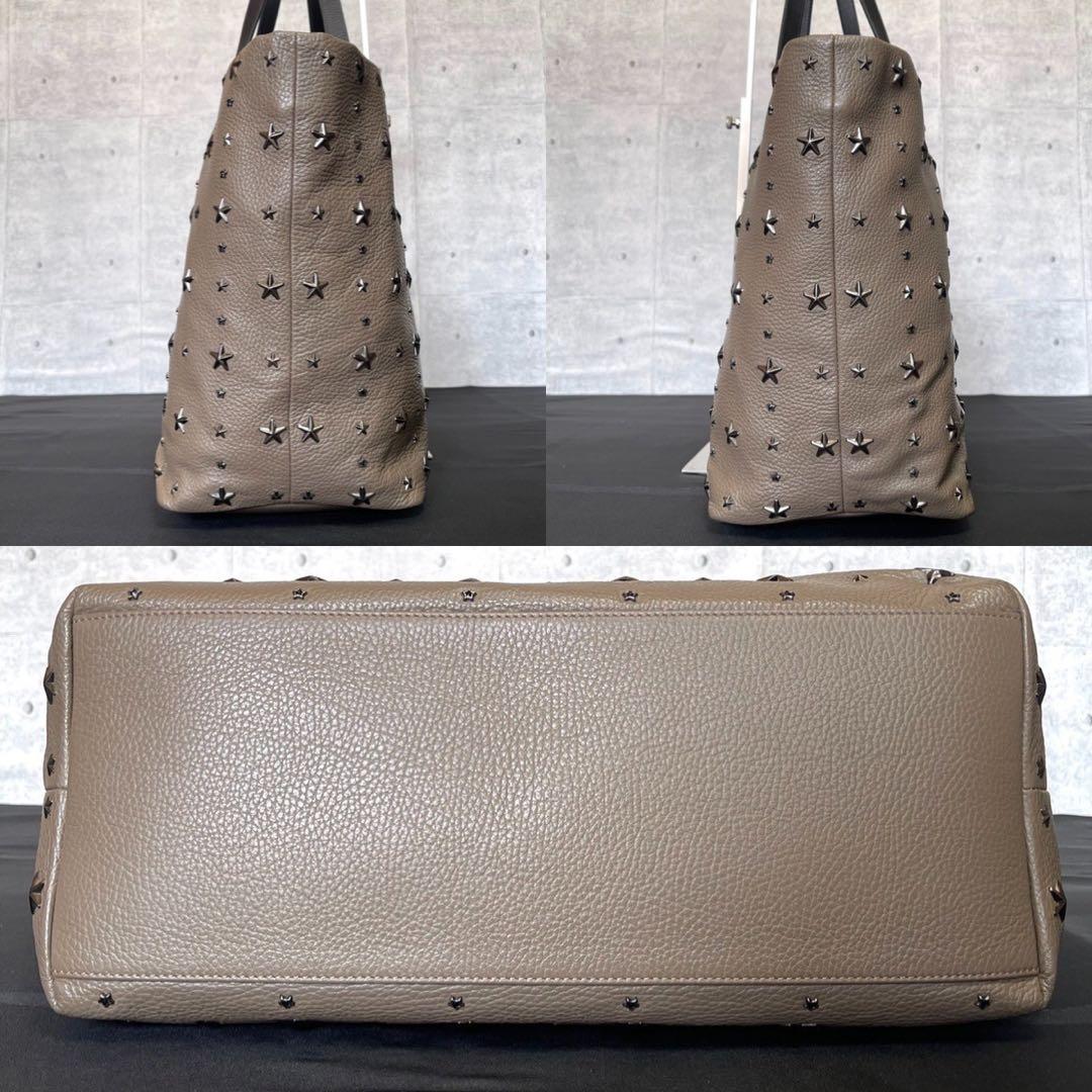 専用品JIMMY CHOO PIMLICO グレージュ A4 トートバッグ