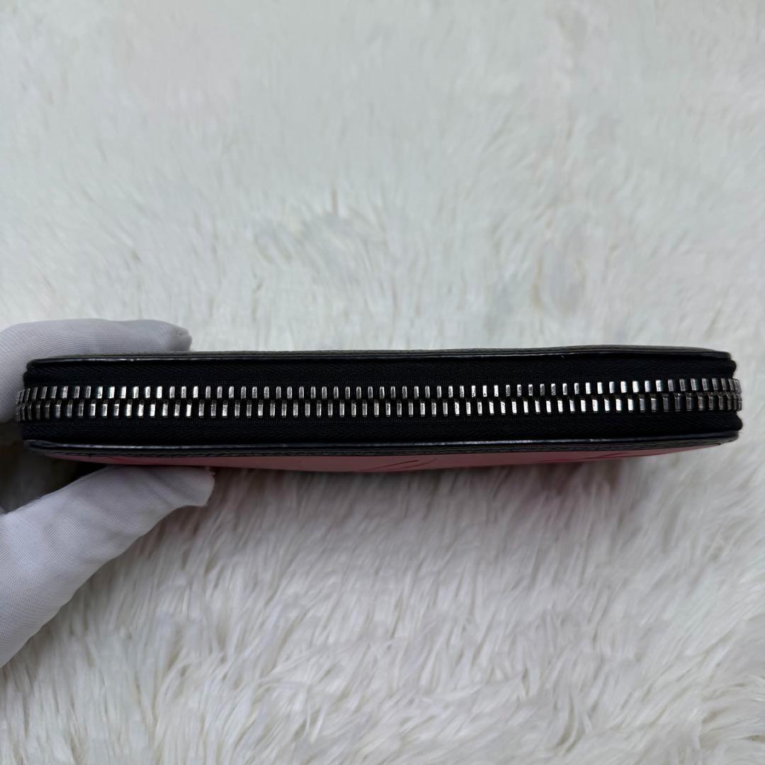 ✨美品✨クリスチャンルブタン 長財布 ブラック デカロゴ ラバーソール レザー