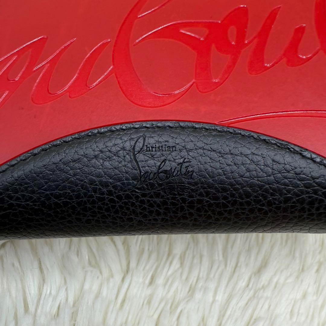 ✨美品✨クリスチャンルブタン 長財布 ブラック デカロゴ ラバーソール レザー