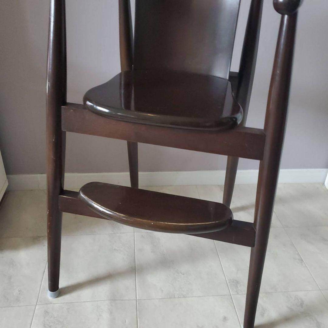 CRES 木製 ハイチェア ベビー キッズ 北欧 クレス 家具 ダークブラウン