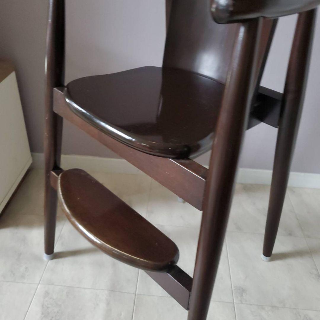 CRES 木製 ハイチェア ベビー キッズ 北欧 クレス 家具 ダークブラウン