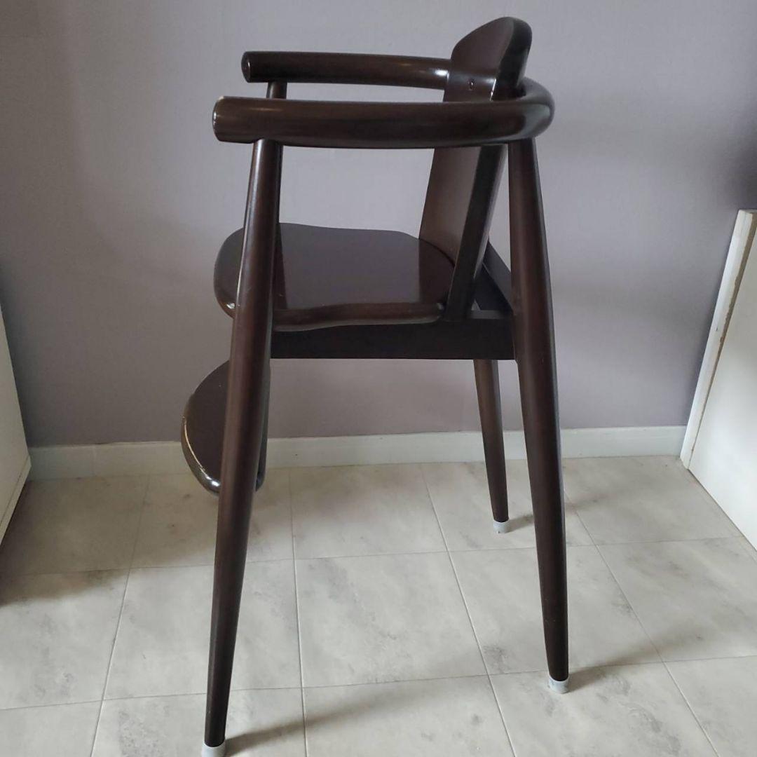 CRES 木製 ハイチェア ベビー キッズ 北欧 クレス 家具 ダークブラウン