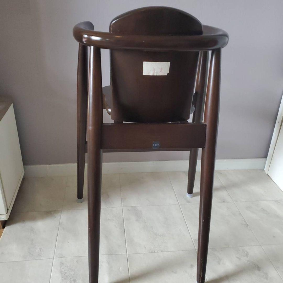 CRES 木製 ハイチェア ベビー キッズ 北欧 クレス 家具 ダークブラウン