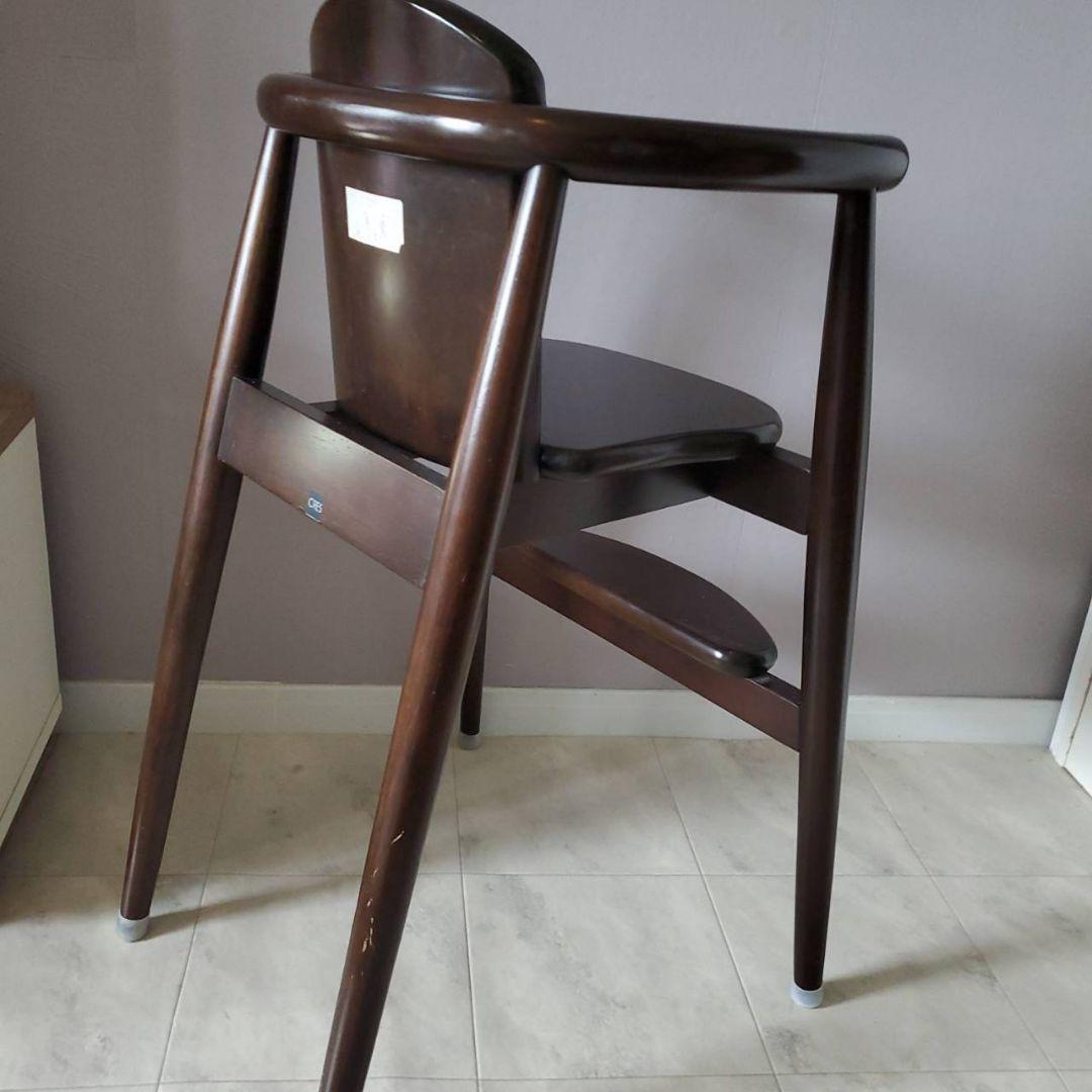 CRES 木製 ハイチェア ベビー キッズ 北欧 クレス 家具 ダークブラウン