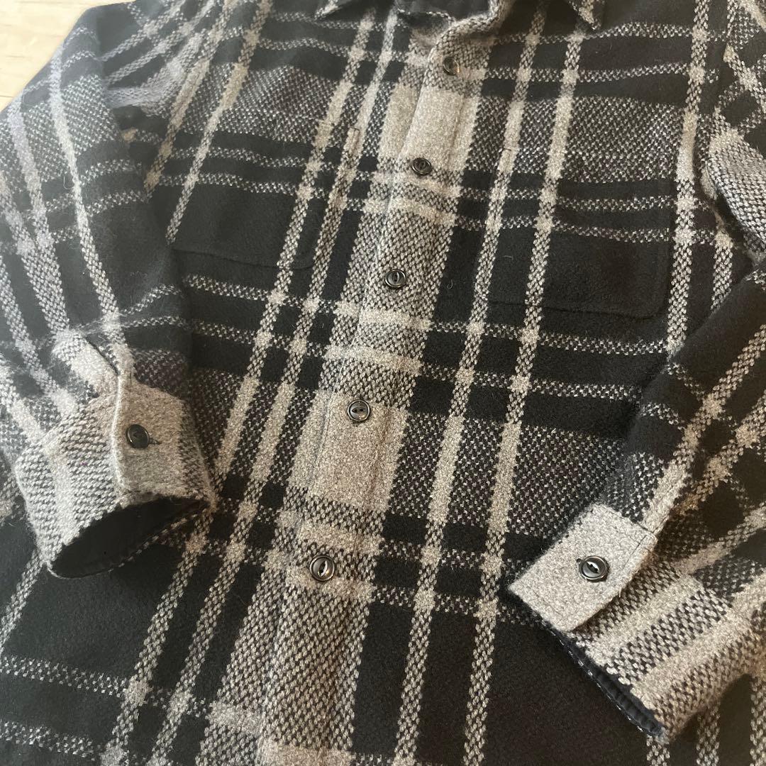 Ron Herman カシミヤ100% チェック柄シャツジャケット