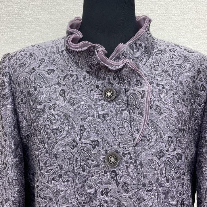 フォーマルジャケット　レディースジャケット　パーティー結婚式　13号　シルク刺繍