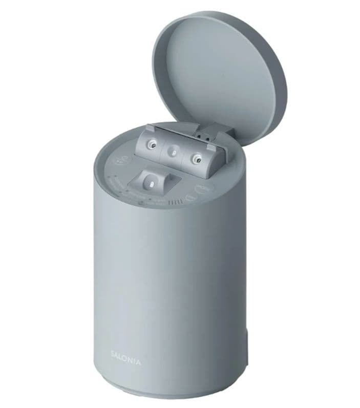 SALONIAピュアブライト スチーマー 美顔器フェイススチーマー 美容 グレー