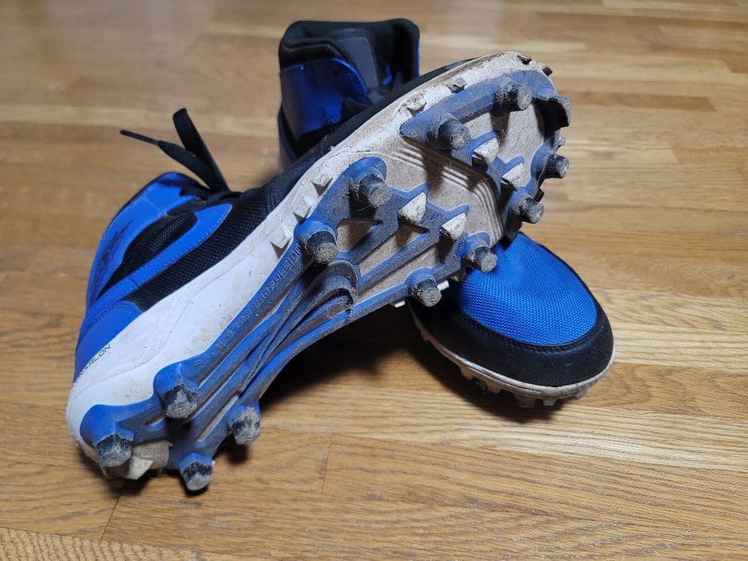 エアジョーダン1 ハイカットスパイクシューズ 青黒