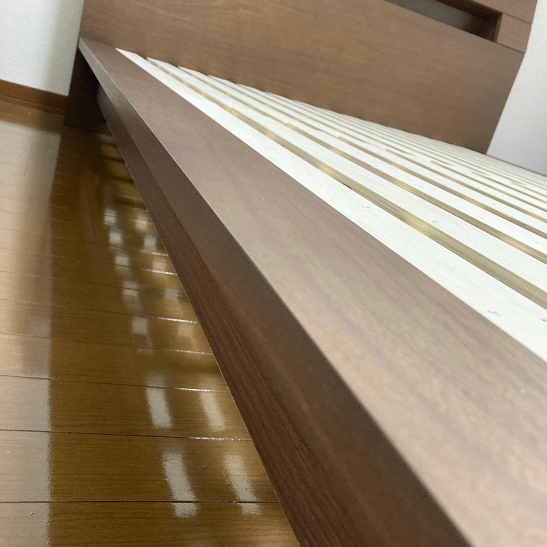 akkyすのこダブルベッドフレーム(ロデリック-S/MBR)マットレス付