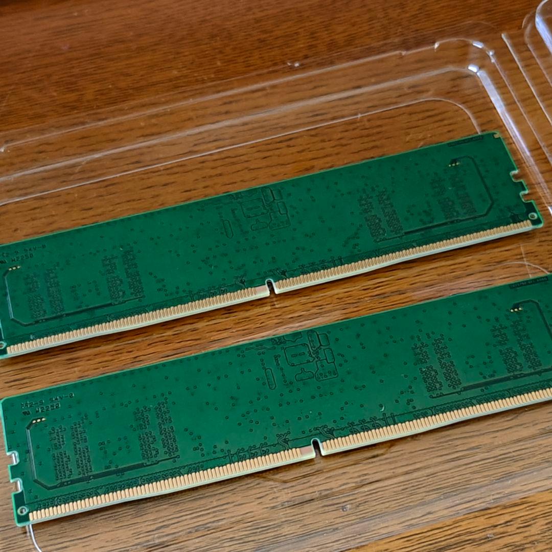 Kingston DDR5-4800 8GBメモリ 2枚セット 16GB