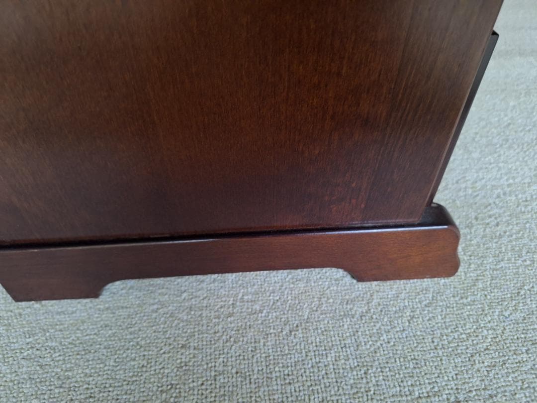 美品!【カリモク家具 】karimoku/コロニアル 電話・FAX台/チェスト