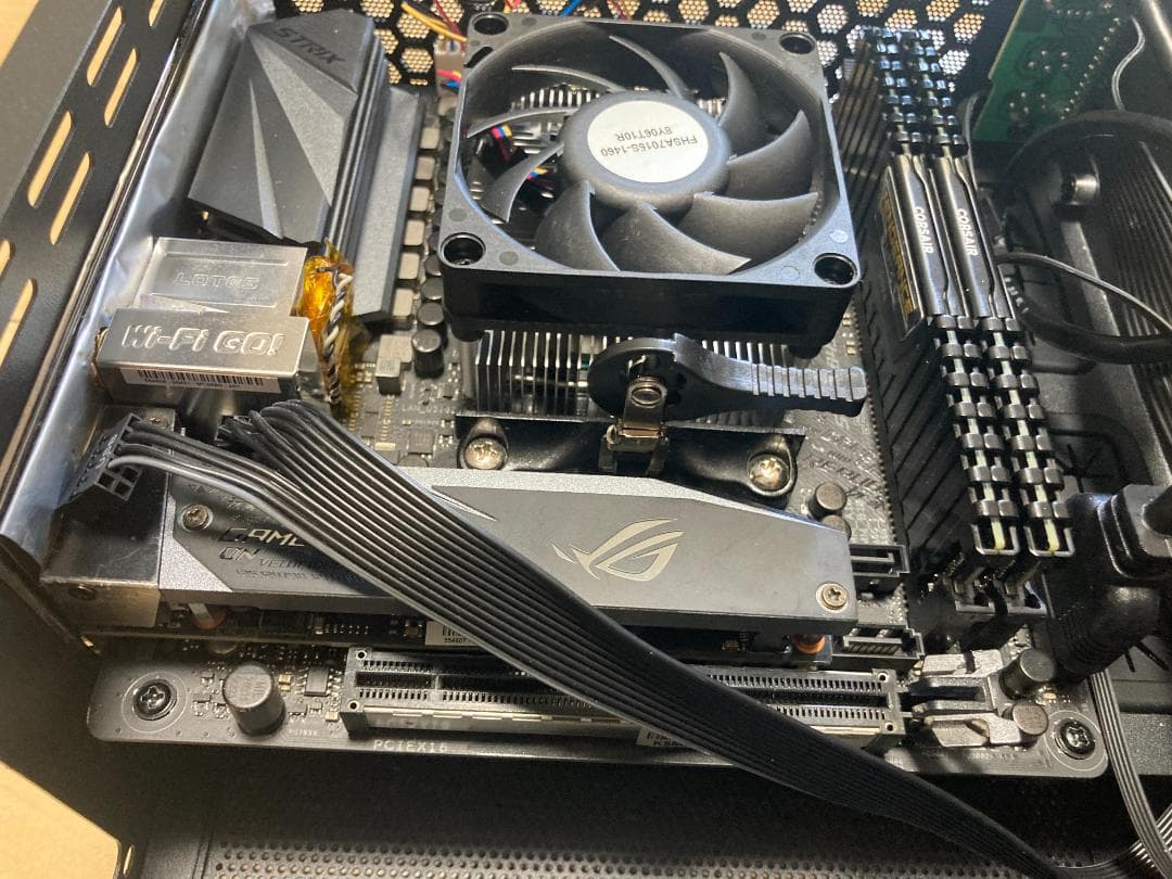 自作PC　mini itx 電源なし　ssdなし