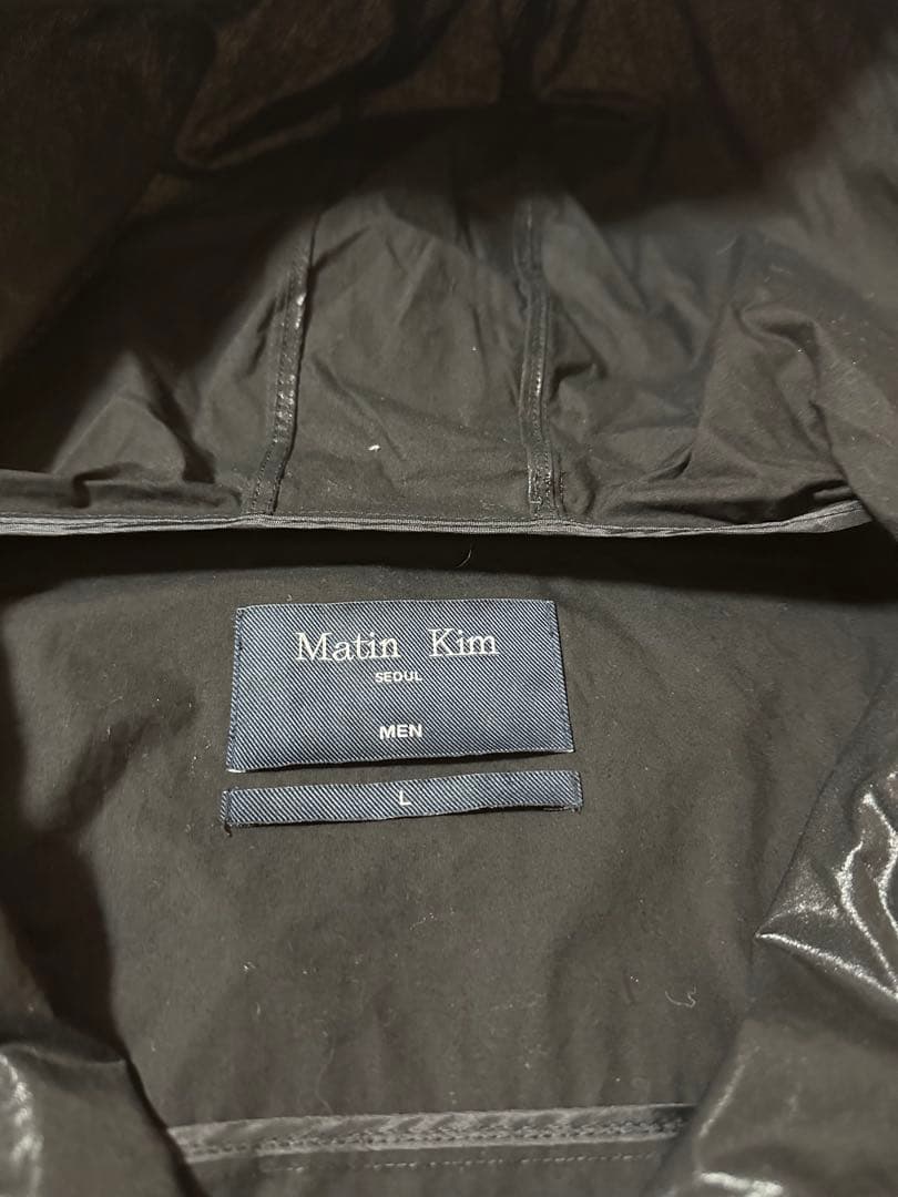 Matin Kim フード付き黒ジャケット Lサイズ