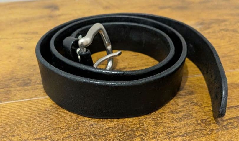 Vintage Works 黒レザー ベルト DH5702