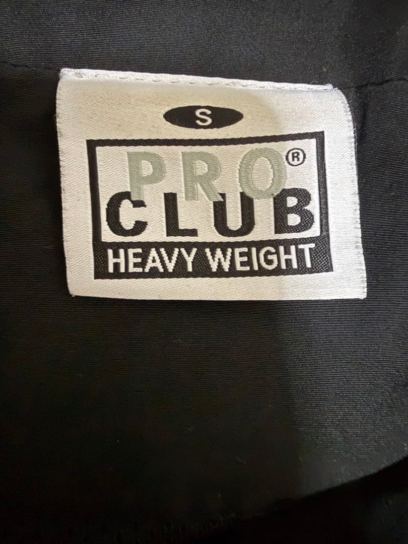 PRO CLUB ブラック ナイロンジャケット Sサイズ