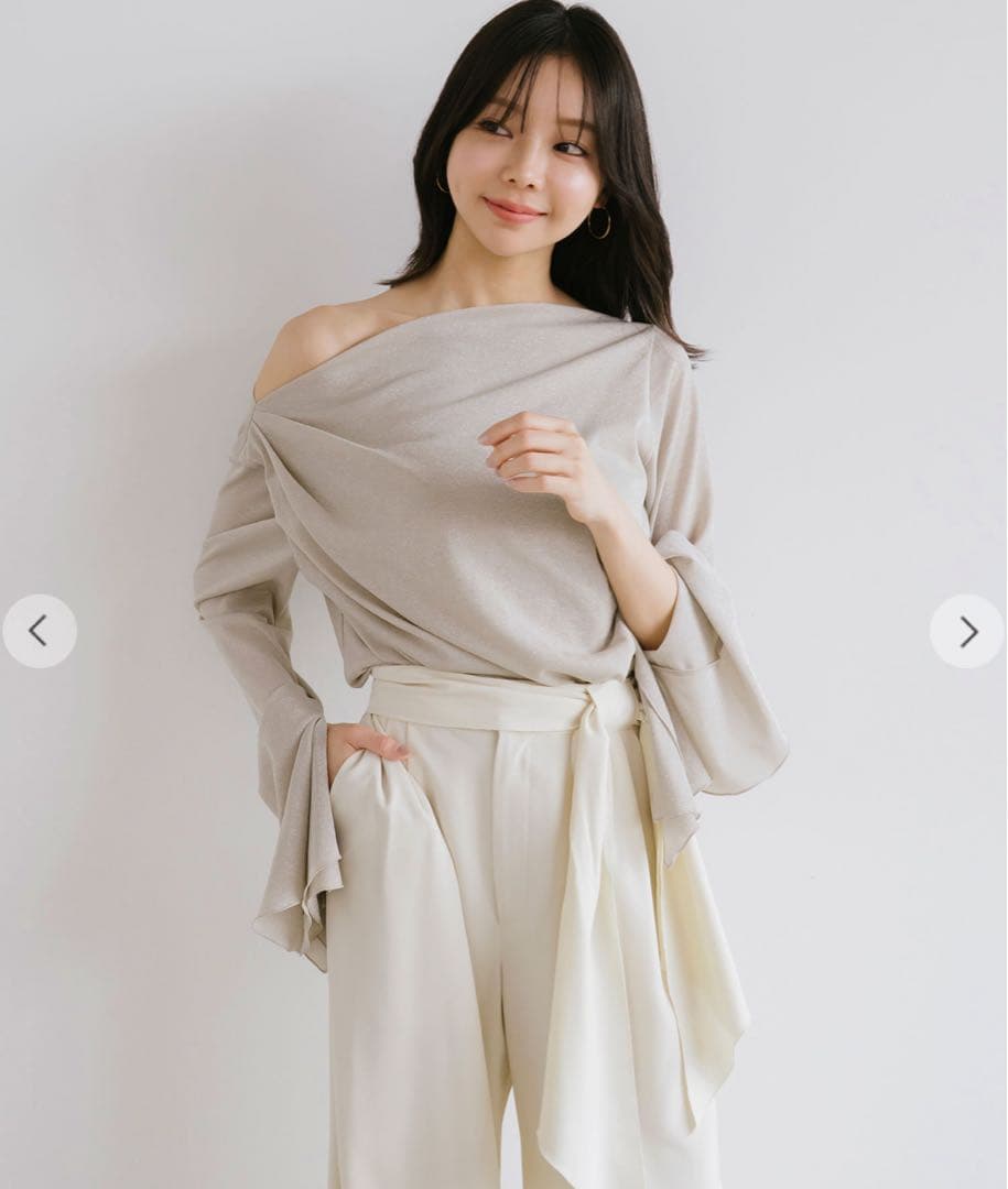 きつね＊FRAY I.D ウールリバーミドルAラインコート・トップス