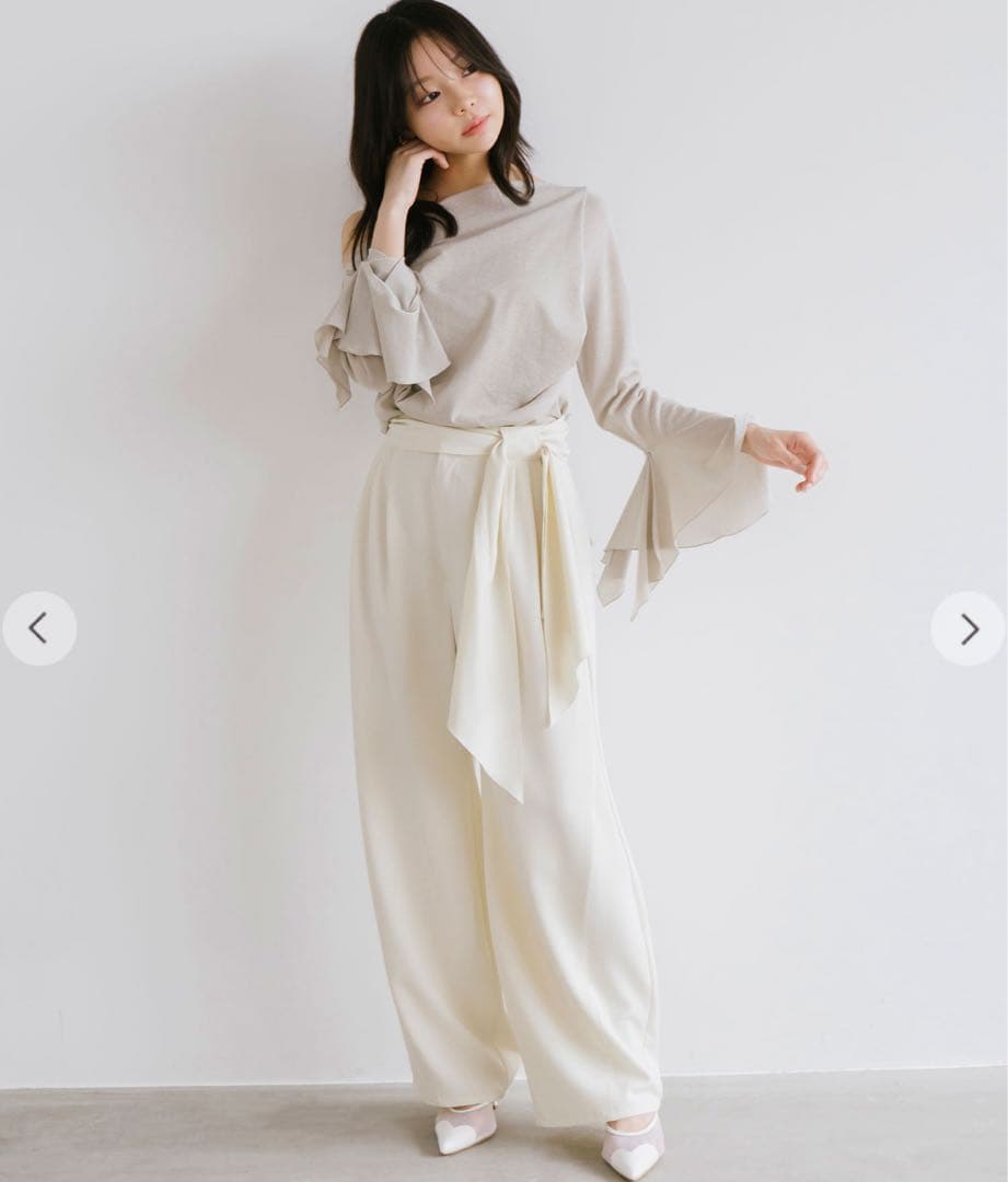 きつね＊FRAY I.D ウールリバーミドルAラインコート・トップス