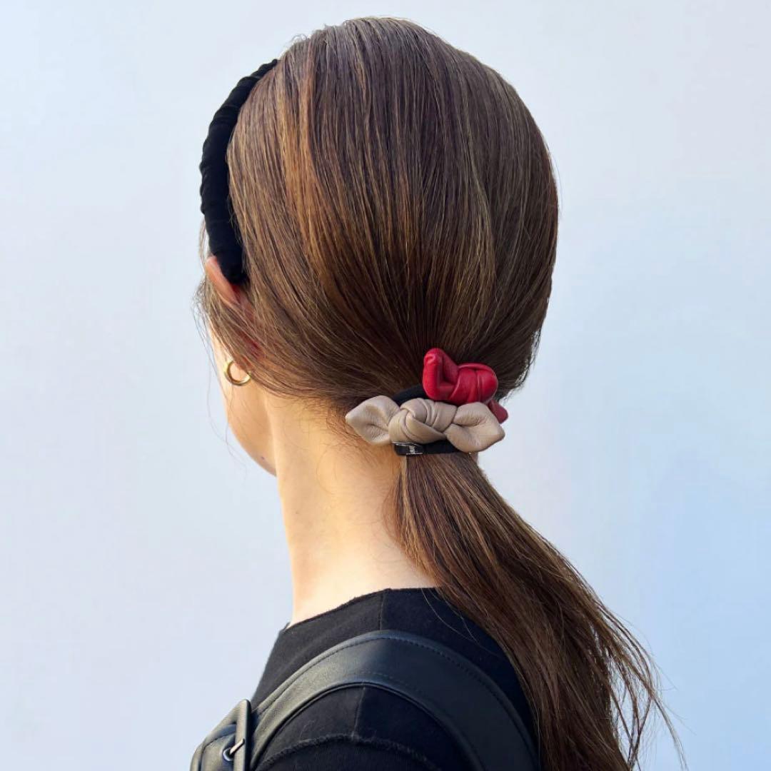 THE HAIR BAR TOKYO♡レザースモールノットポニー♡