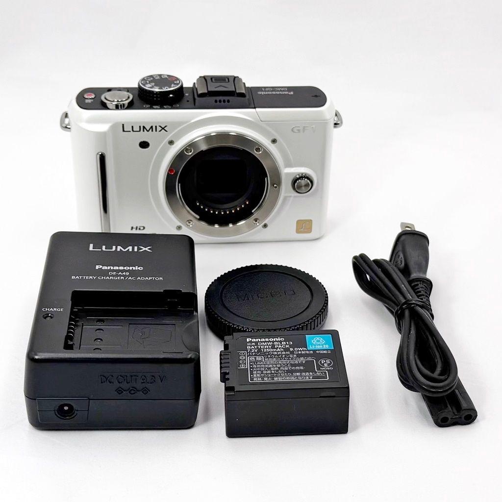 パナソニック DMC-GF1 ボディ シェルホワイト ミラーレス カメラ 中古