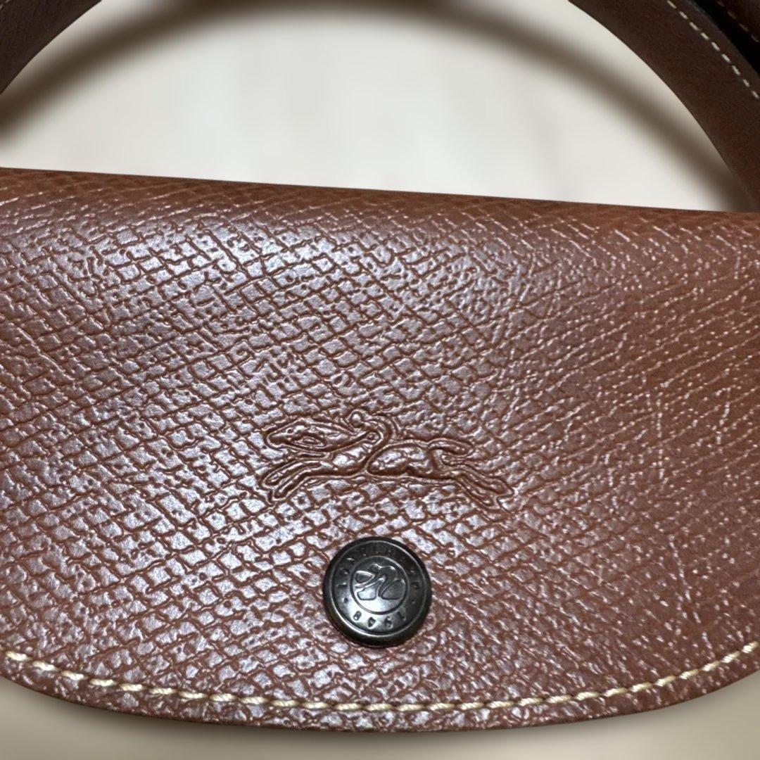 ロンシャンベージュ ナイロンレザーボストンバッグトラベルバッグショルダー付き