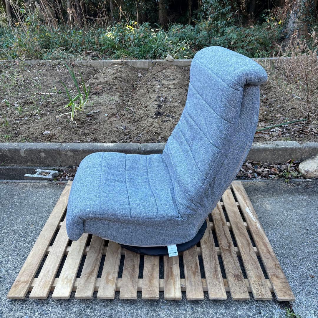 美品✨ うもれる座り心地の回転ソファ SRK-GY グレー 座椅子 1人掛ソファ