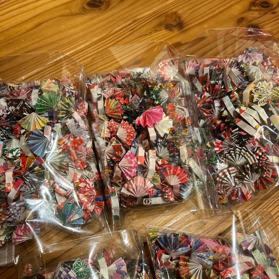 【マロン】12月分　和柄和紙の扇子　1000個