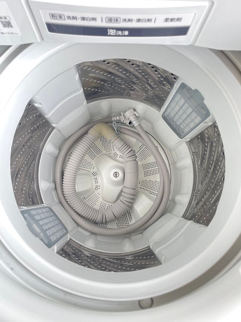 802 パナソニック 7kg洗濯機 エコナビ インバーター パワフル滝洗い搭載