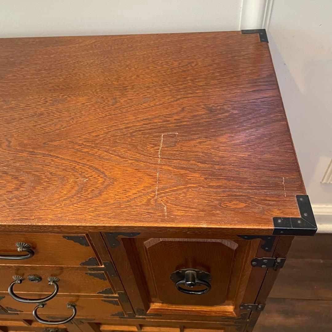 希少 箪笥 裁縫箱 木箱 からくり 隠し有り 古道具 和ダンス レトロ