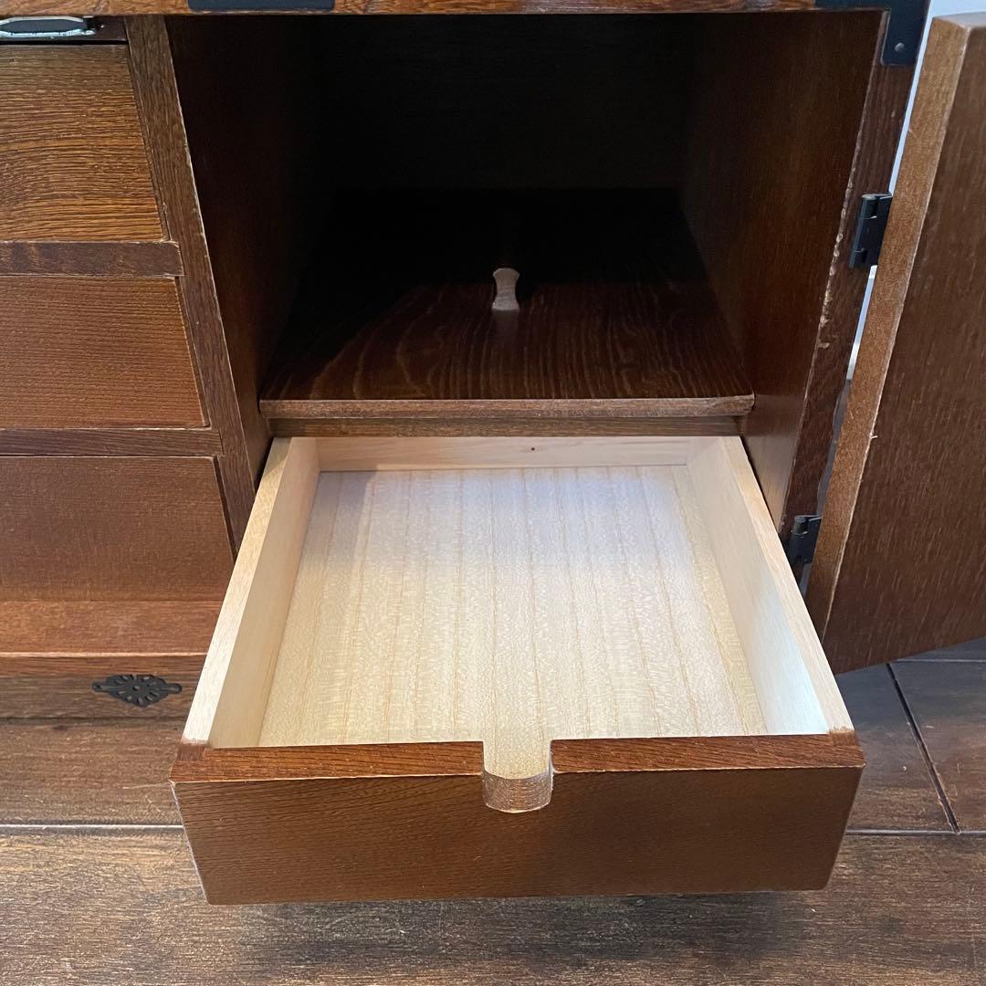 希少 箪笥 裁縫箱 木箱 からくり 隠し有り 古道具 和ダンス レトロ