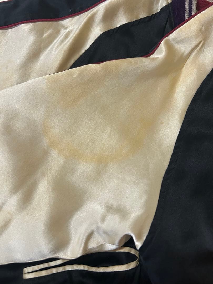 スカジャン ☆ドラゴン虎 舞子 刺繍 リバーシブル ヴィンテージ シルク