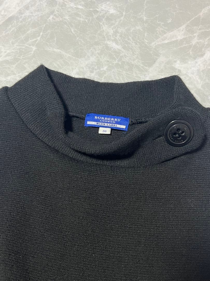 BURBERRY BLUELABEL ニットドッキングワンピース 38