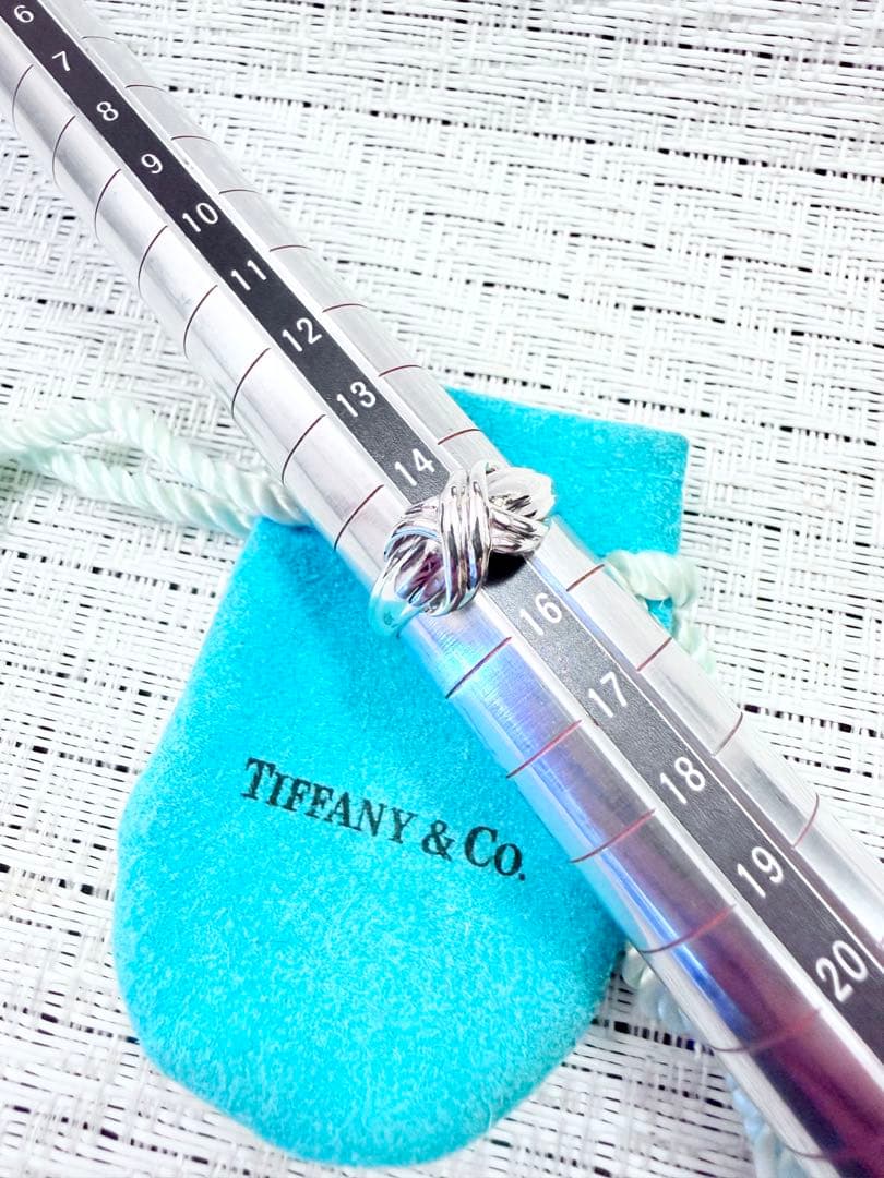 ティファニー　シグネチャー　指輪　リング　15号　研磨仕上げ済み美品　925