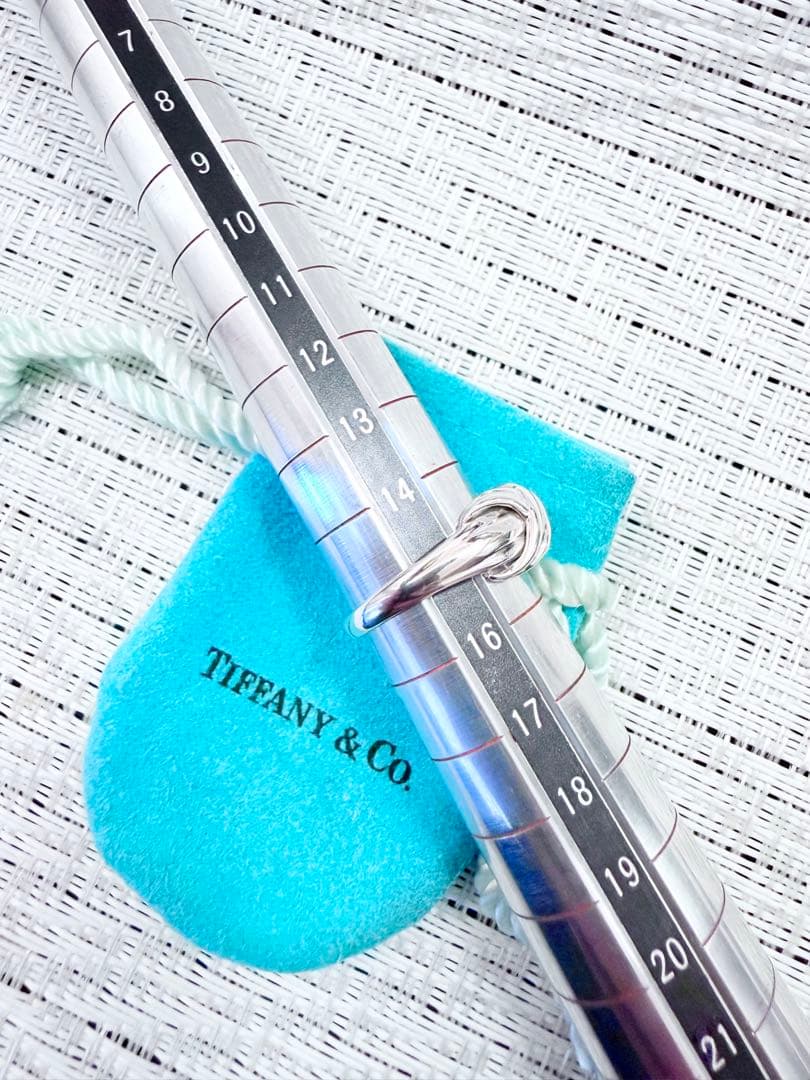 ティファニー　シグネチャー　指輪　リング　15号　研磨仕上げ済み美品　925