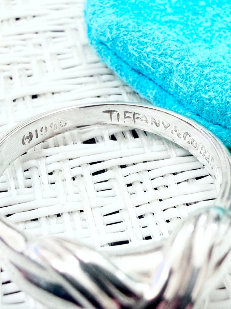 ティファニー　シグネチャー　指輪　リング　15号　研磨仕上げ済み美品　925